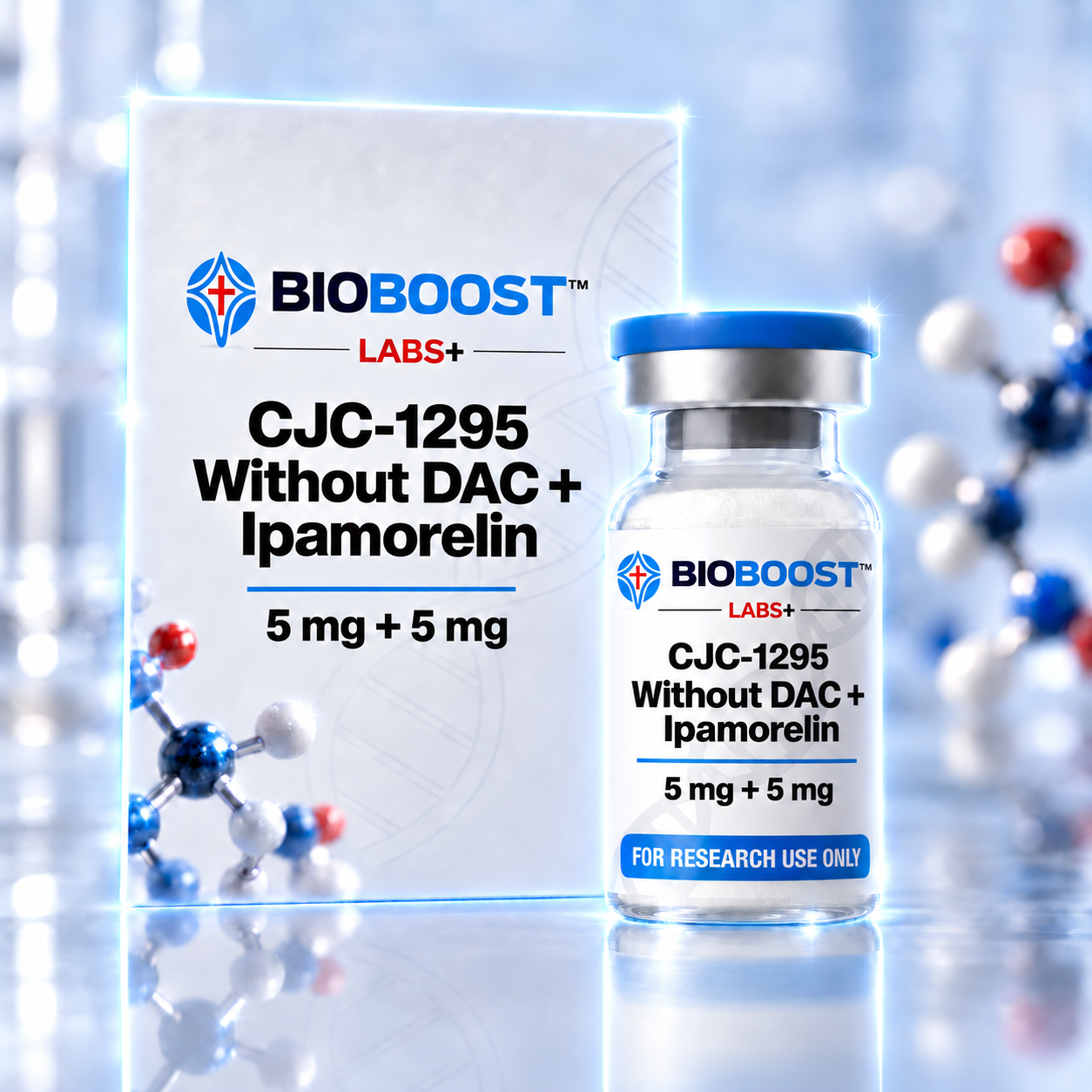 BioBoost Labs+ CJC-1295 Without DAC + Ipamorelin 5 mg + 5 mg